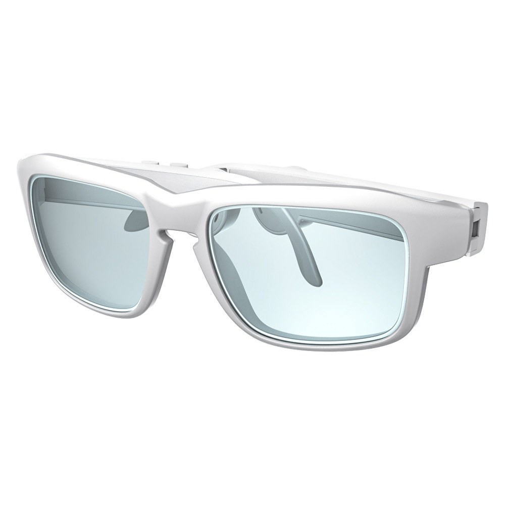 들 Lens 컨트롤 blue Shi White Frame 통화를 OhO Light 이어 음악과 안경 수명 음성 및 Blo ing 스마트 블루투스 스타일로 선글라스 스포츠 - 상품 이미지