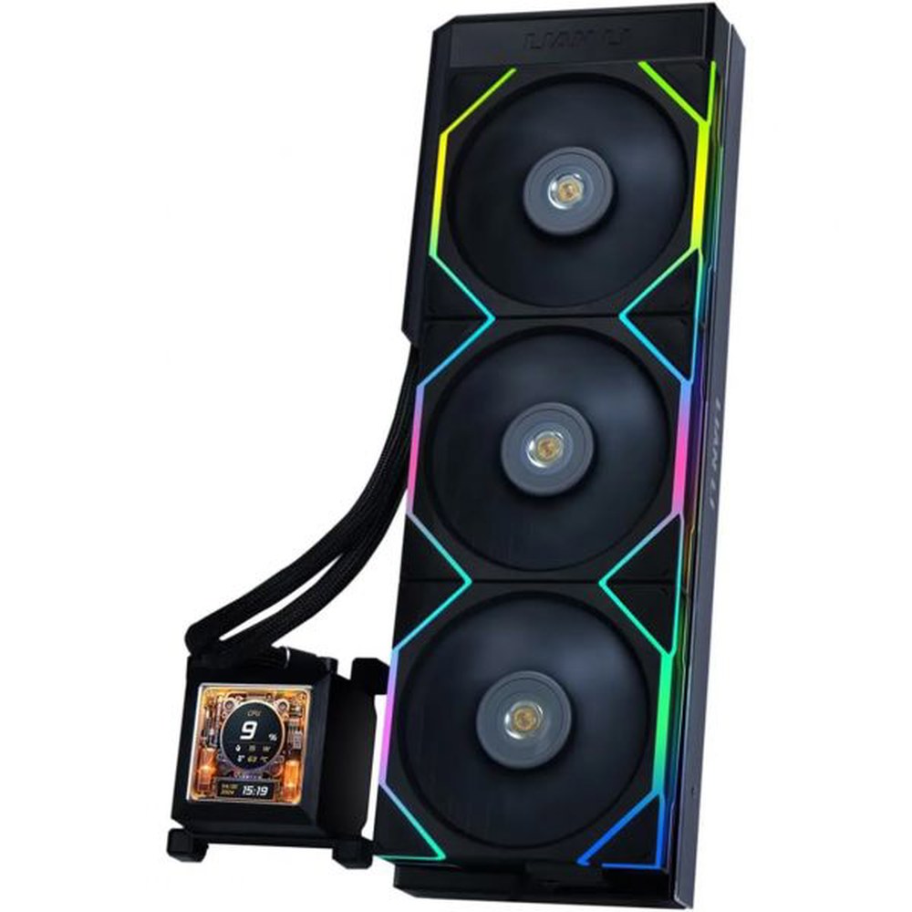 28mm LCD 블랙 미 인류 화면 AIO 360TL 480 팬 360 시프트 리안리 하이 수냉 스크린샷 인류 360 블랙 수냉 팬 미 - 상품 이미지