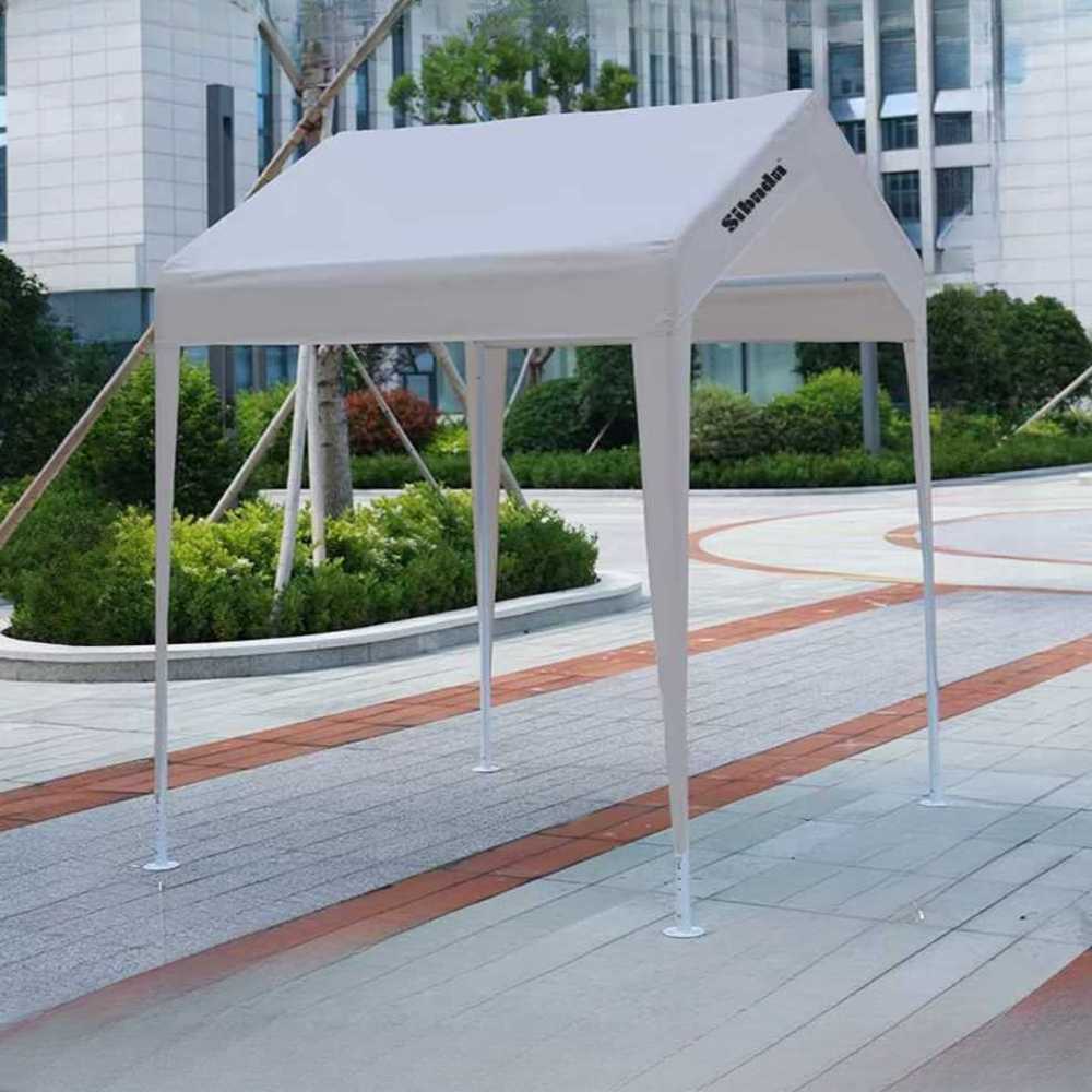 차량 보관 천막 몽골 구조 이동식 창고형 야시장용 2x2m 베이지 - 상품 이미지