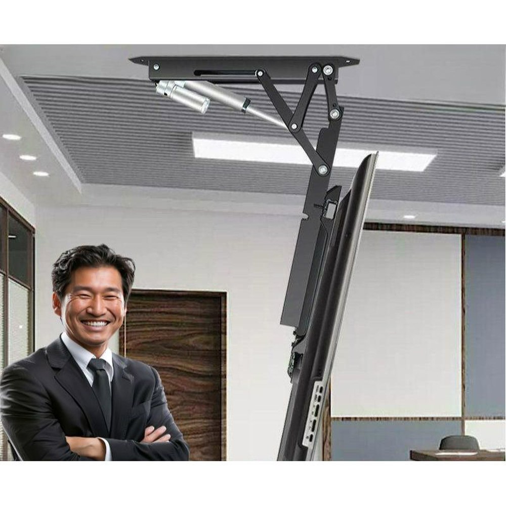 행거 전동 모니터브라켓 TV행거 조절 32 14 42인치 회전 70인치 브라켓 1 가정용 접이식 티비 98인치 수평 1 32 70인치 접이식 전동 행거 - 상품 이미지