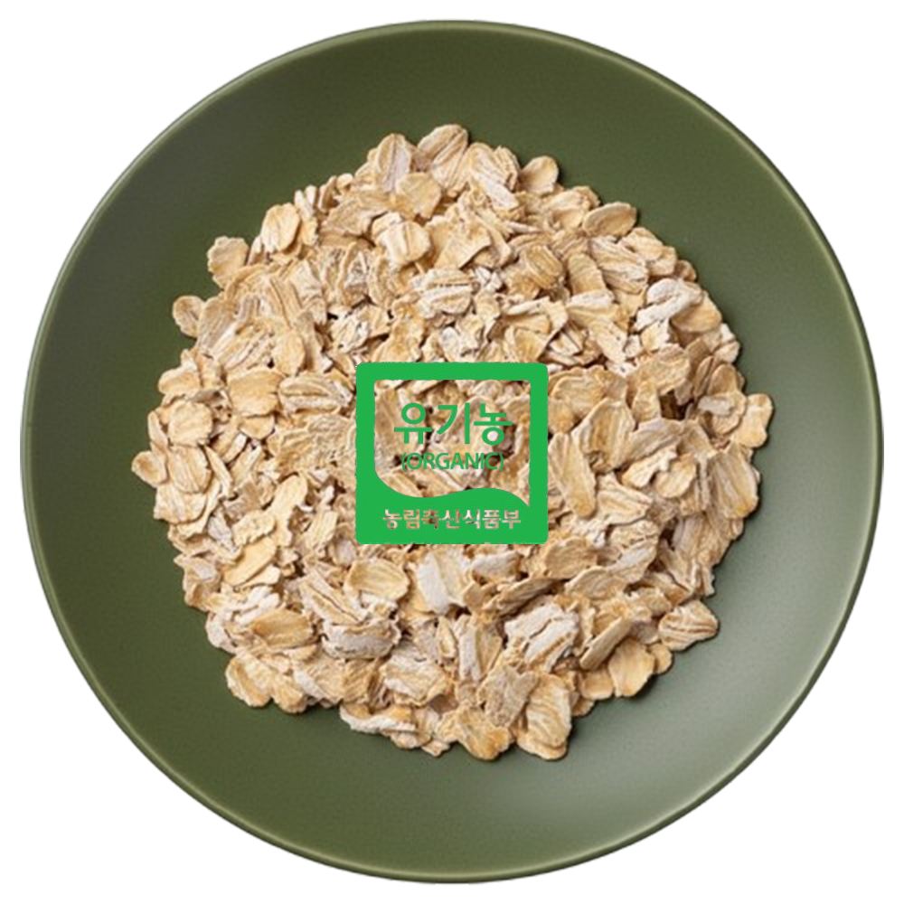 국내산 유기농 인증 롤드 오트밀 귀리 (Rolled) 500g, 4개 - 상세 이미지 2