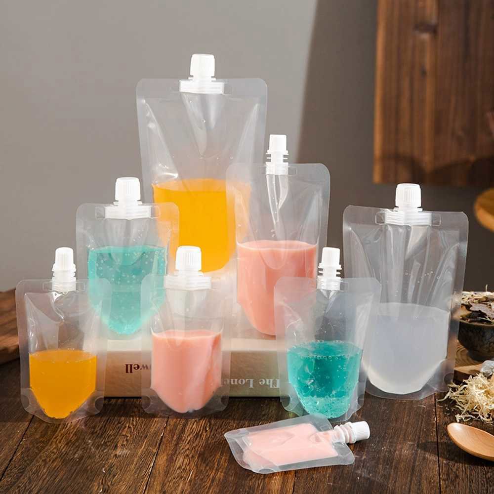 주스 50ml 스파우트파우치 500개 일회용 구경 86 팩 0 500장 즙파우치 50ml 작은 입 투명 200개 급충공구 - 상품 이미지