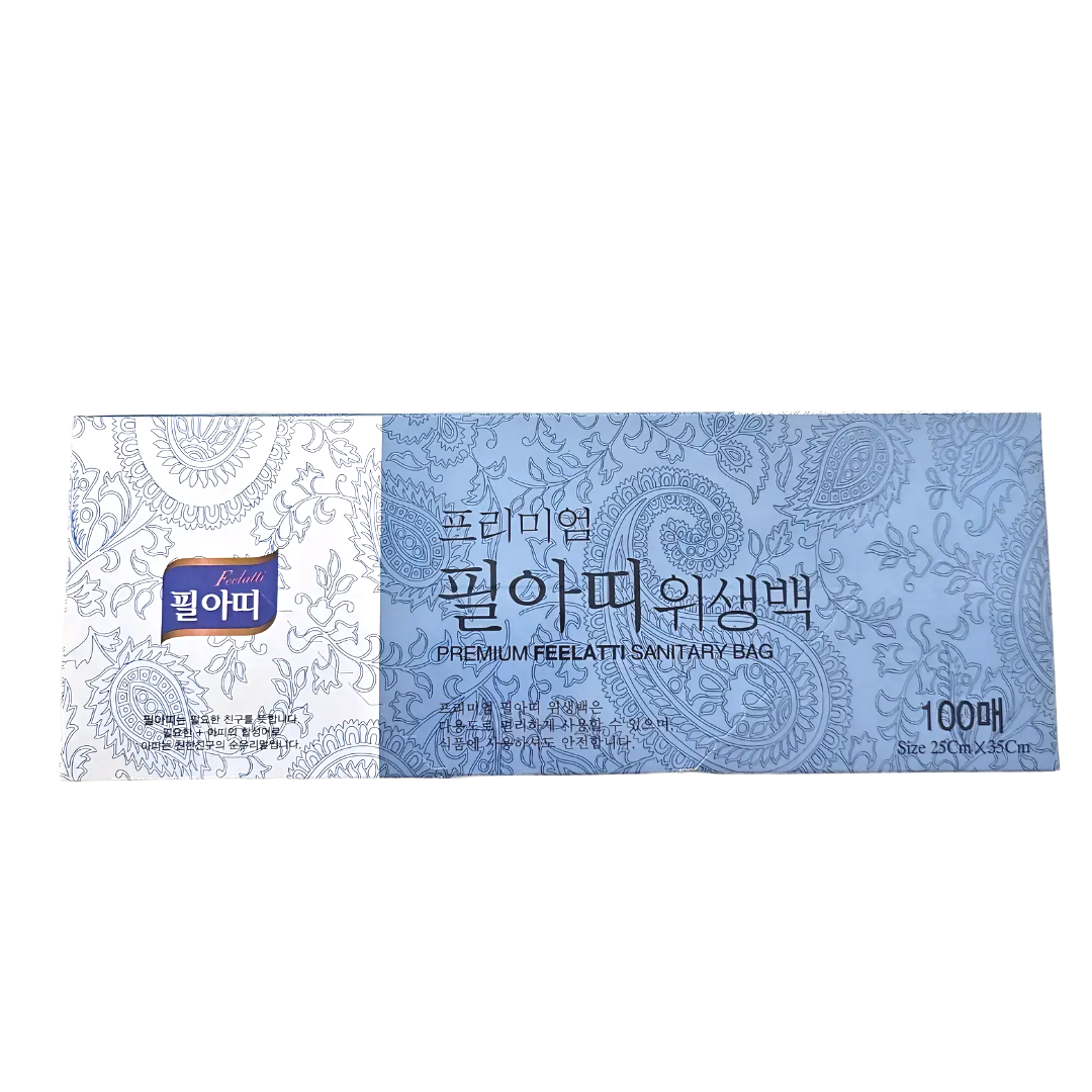 프리미엄 필아띠 위생백 25X35cm 100매 일회용 위생 비닐팩 크린백 (2215) - 상세 이미지 2