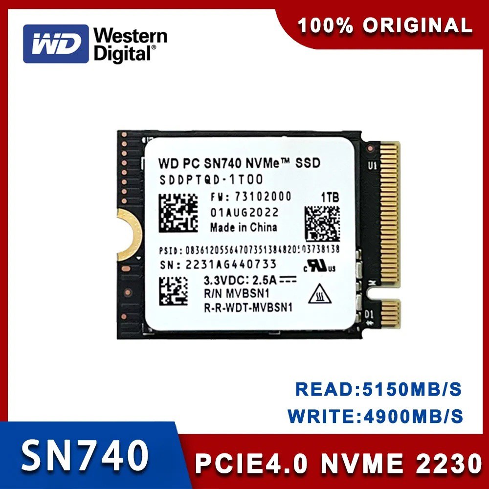 4x4 2230 오프너 노트북 SN740 키트 512GB PCIe 2 3 Gen M 프록시 SSD 서 1TB 2TB 1TB SN740 2230 오프너 키트 - 상품 이미지