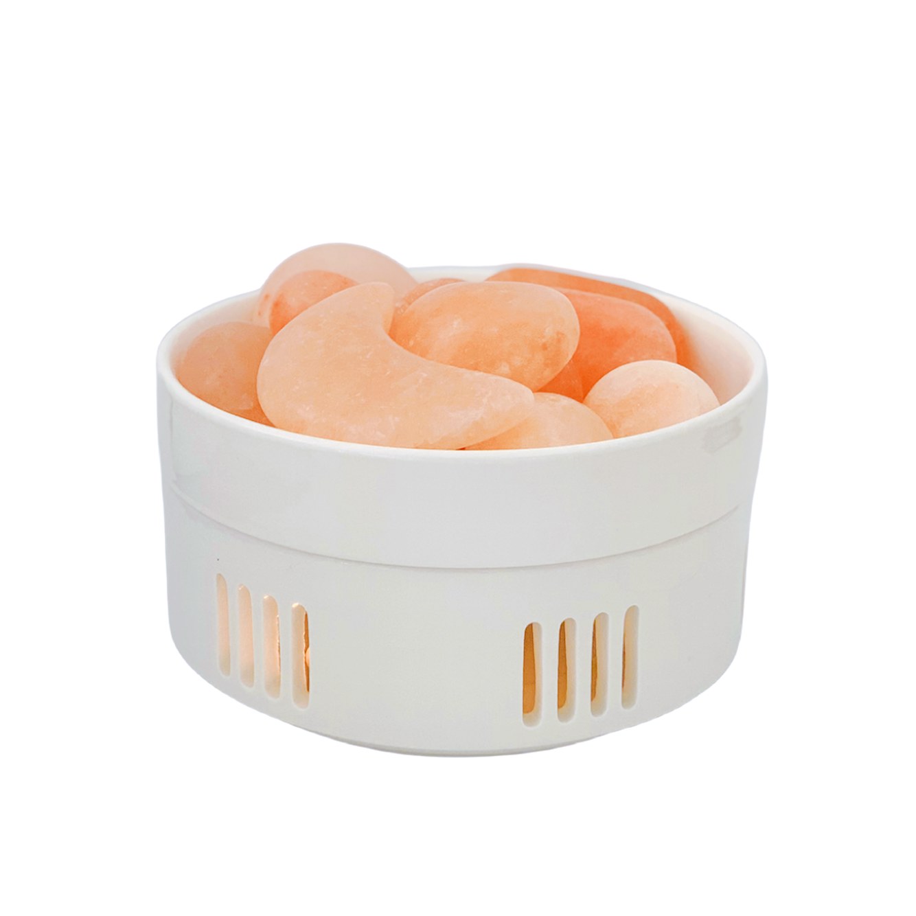 가열 캔들10개 및 소금 뚜껑 스톤 온열 히말라야 오일 냉찜질 마사지 SPA 금1개 장 가열로세트1 8cm 타블렛 전신용 - 상품 이미지