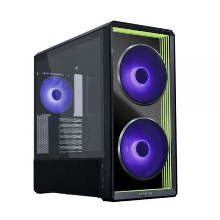 [해외]Lian Li LANCOOL 217 INF 인피니티 미러 컴퓨터 케이스, 미드타워 ATX PC 사전 설치된 팬 3개, 170mm ARGB 2개, 140mm 전면 유리 패널