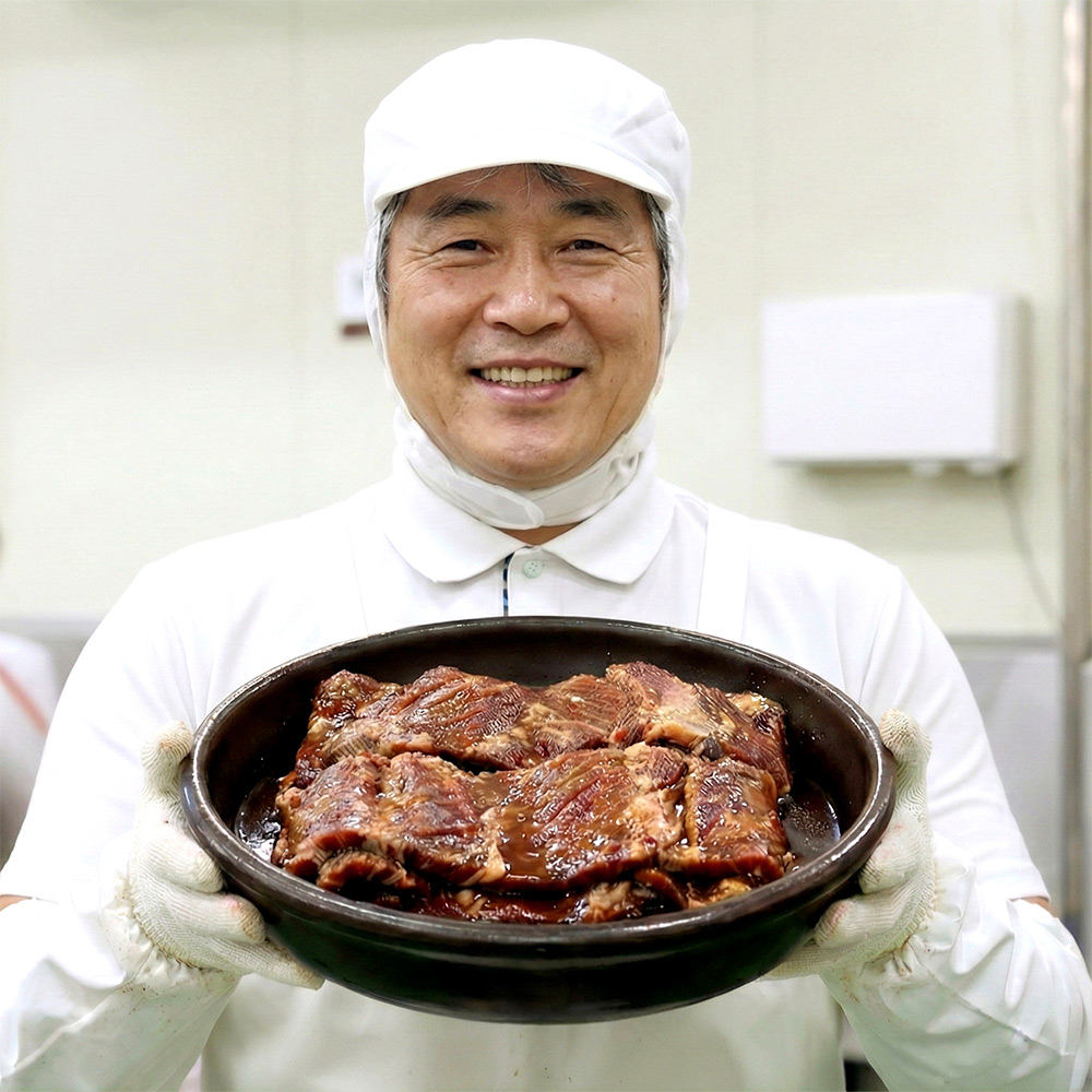 양념 박포갈비 800g 뼈삼겹양념갈비 - 상품 이미지