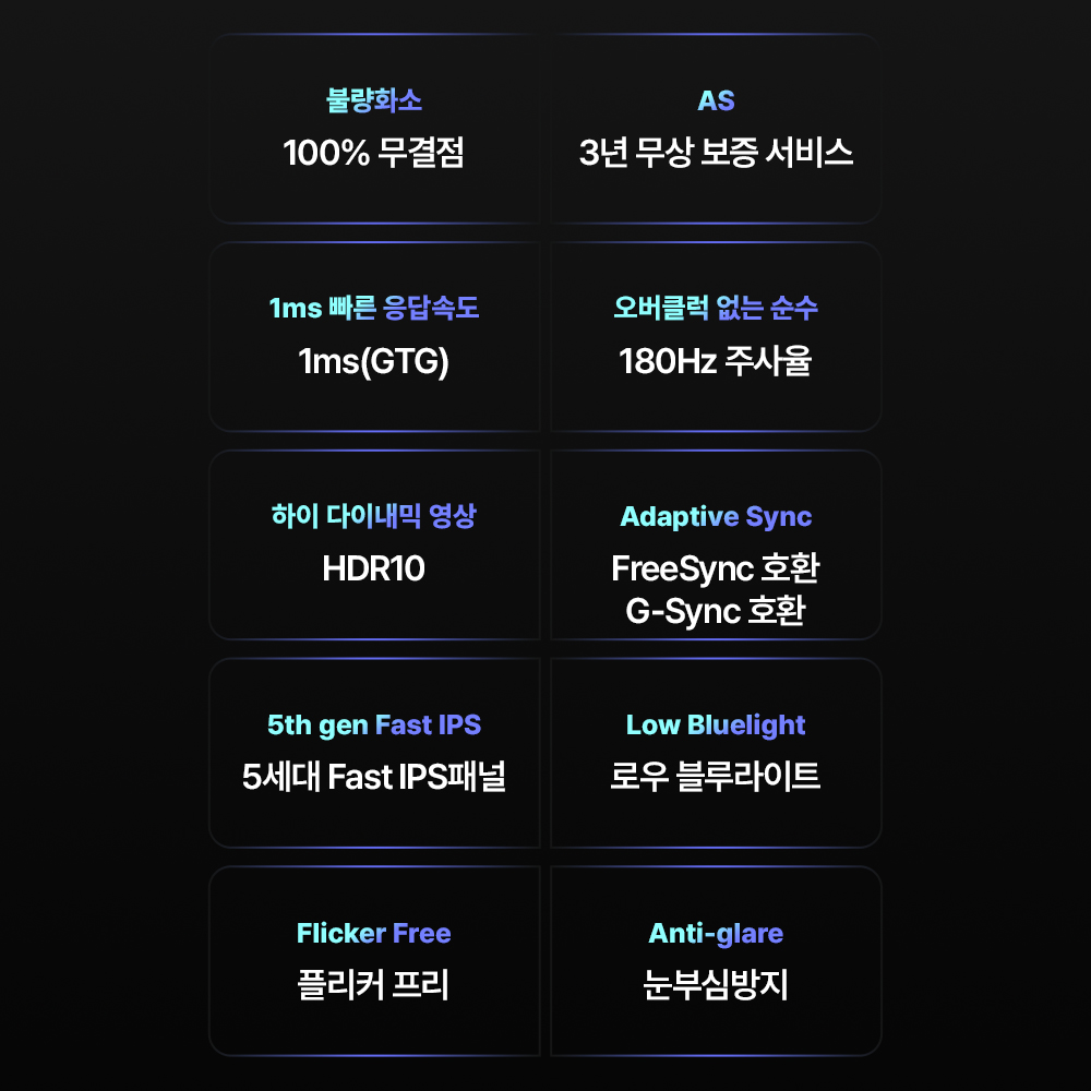 게이밍모니터 180Hz 모니터 FAST IPS 27인치 모니터 스카이워스 리뷰