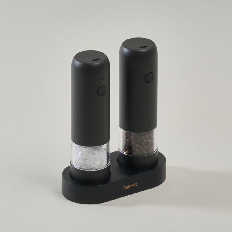 데켓 소금 후추 전동 그라인더 (그라인더2종+거치대)(충전식) 이미지 2