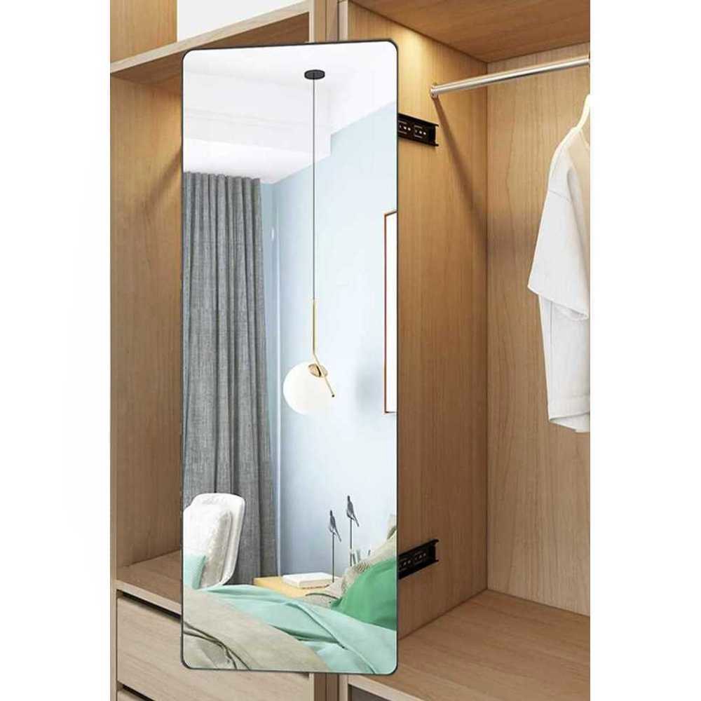 90x30cm 드레스룸 슬라이딩 1 HD 부착 접이식 블랙 거울 옷장 1 블랙 80x30cm 풀스크린 고화질 방폭형 - 상품 이미지