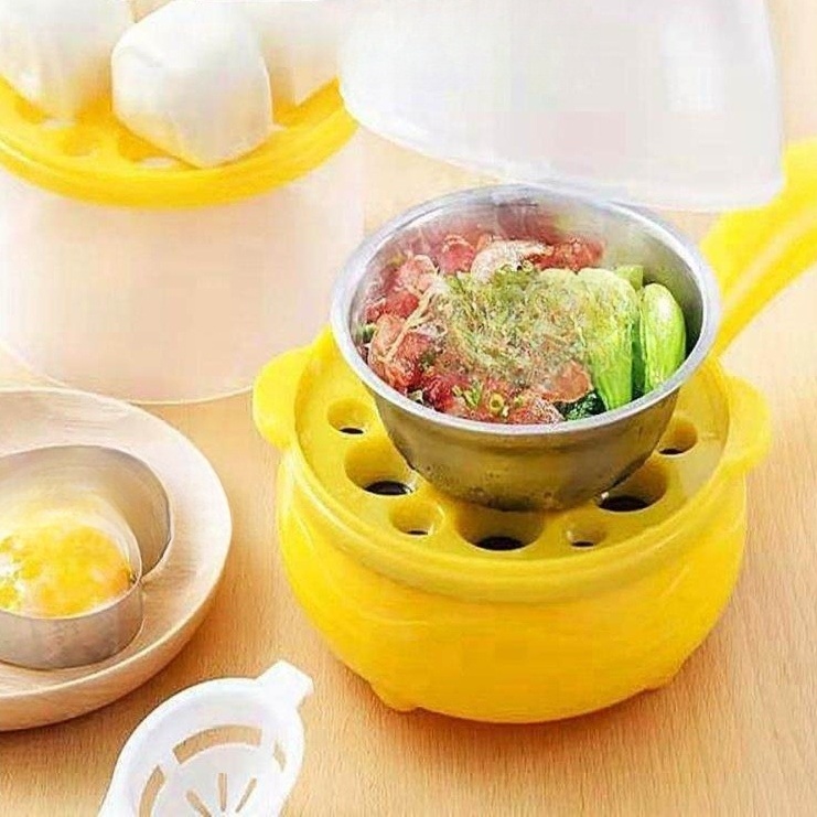 미니 전기 후라이팬 1인용 자취생 필수템 논스틱 코팅 계란 에그팬 빠른 예열 다용도 멀티 - 상세 이미지 3