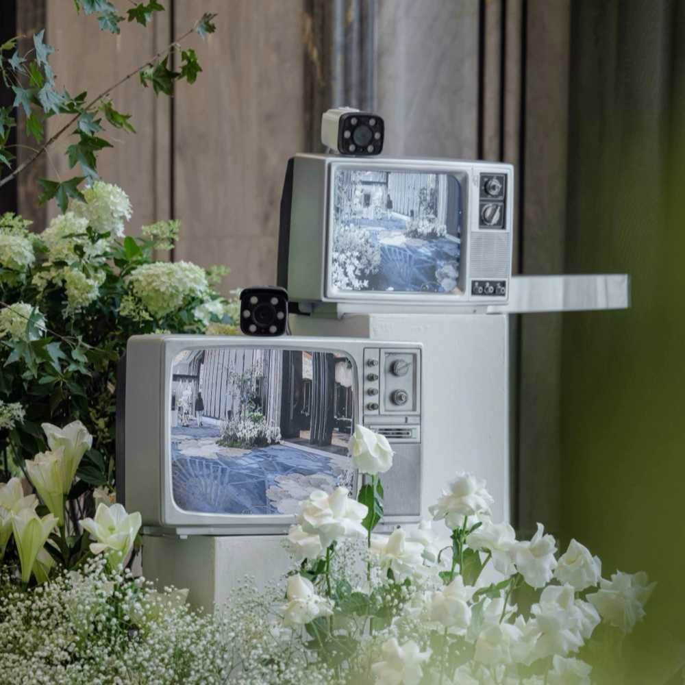 전시장 장 컬러 카페 옛날티비 텔레비전 클래식 모형 핫플 불가 14인치 TV USB - 상품 이미지