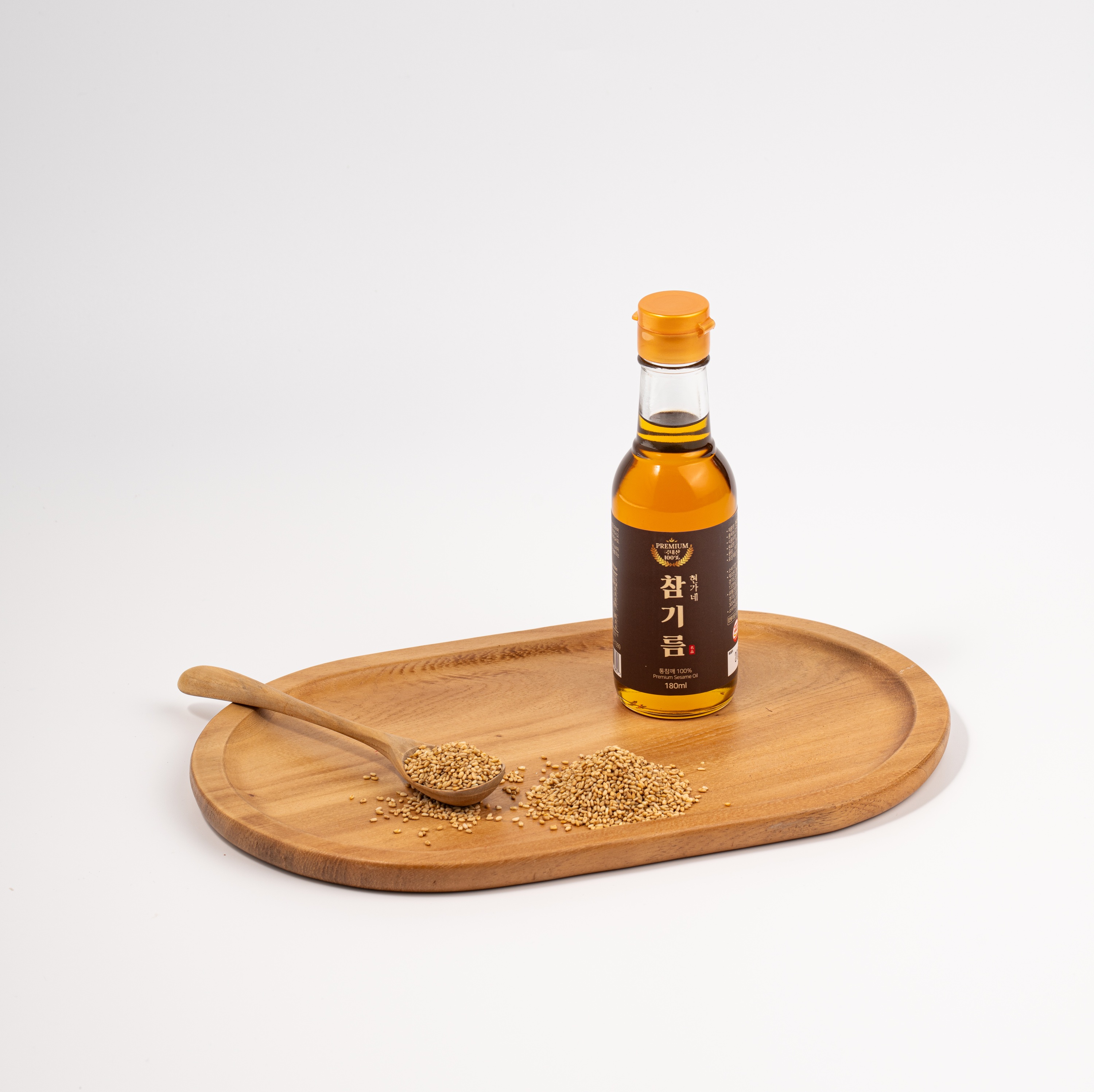 현가네 100% 국산 통참깨 저온압착 참기름 180ml, 4개 - 상세 이미지 3