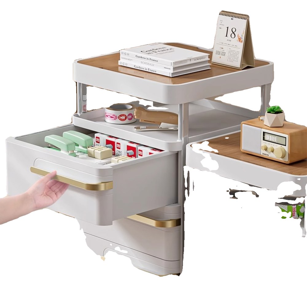 이동식 1단 32CM 하부 일체 폭 서류 세기 서랍장 틈새 가구 책상 수납 보조 도구 사물함 무설치 프린터선반 32CM 폭 1단 일체 무설치 - 상세 이미지 2