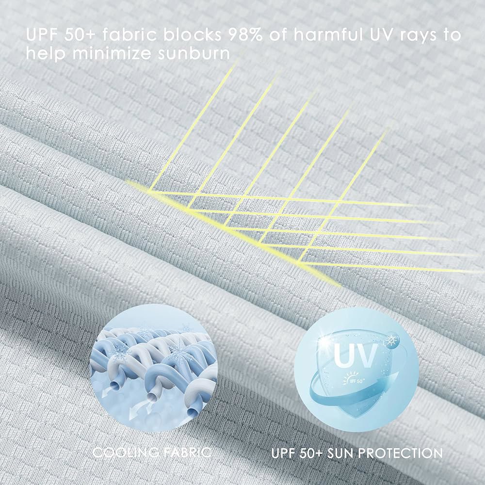 Willit 남성용 UPF 50+ 라이트 후드 차단 지퍼 풀 UV 하이킹 셔츠 긴소매 재킷 자외선 SPF 낚시 Deep Gray Small - 상세 이미지 3