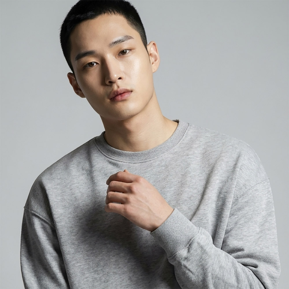 길단 SF000 USA FIT 소프트기모 무지 맨투맨 단체티 반티 소량인쇄 1장도제작가능 이미지 2