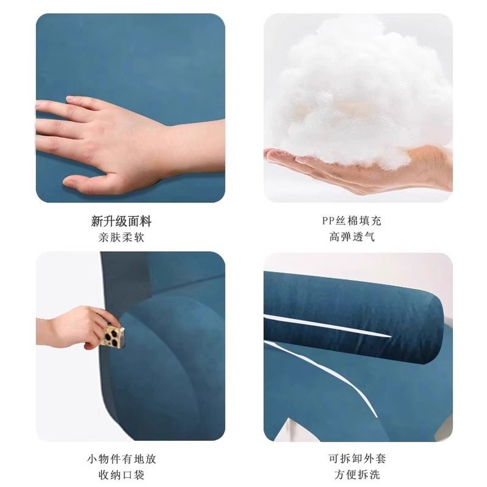 삼각등쿠션 보호 침대등받이쿠션 1 삼각 푹신 쿠션 대형침대소파 침대 사무실 등받이 - 상세 이미지 2