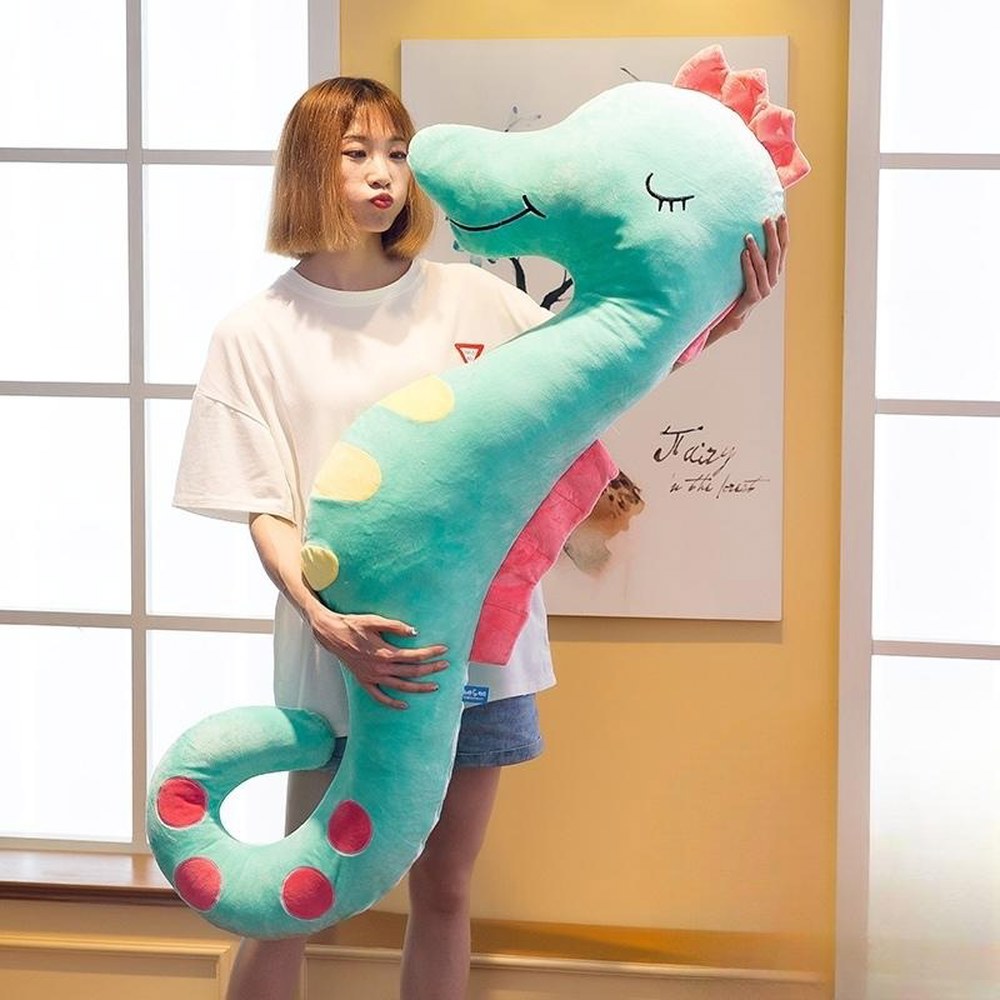 해마인형 80cm 죽부인 핑크/55 있는 모찌 빨수있는 당근 바디필로우 귀여운미디엄사용하기좋아요 생일 대형 남성과 귀여운 롱쿠션 - 상세 이미지 2
