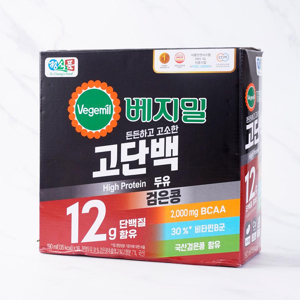 메가마트 정식품 베지밀 고단백두유 검은콩 190mlx16입 - 상세 이미지 2