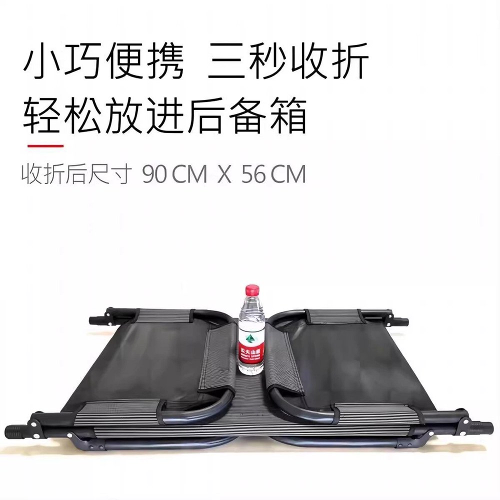 캠핑 편안한 야전침대 차박 자동차 접이식 스탠다드핏 블랙 매트 폴딩베드 스탠다드핏 블랙 - 상세 이미지 2