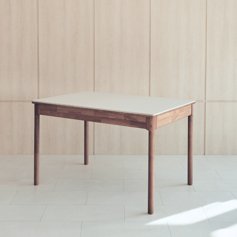 NOON 우디 원목 세라믹 확장형 4인용 6인용 포세린 식탁 1200 1600