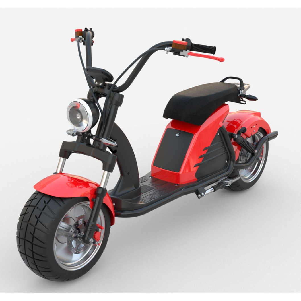 스쿠터 60V 미니 출퇴근 전기 2000W 고출력 80km 전동스쿠터 할리 60V 1 M6 누드카 10인치 휠 배터리 미