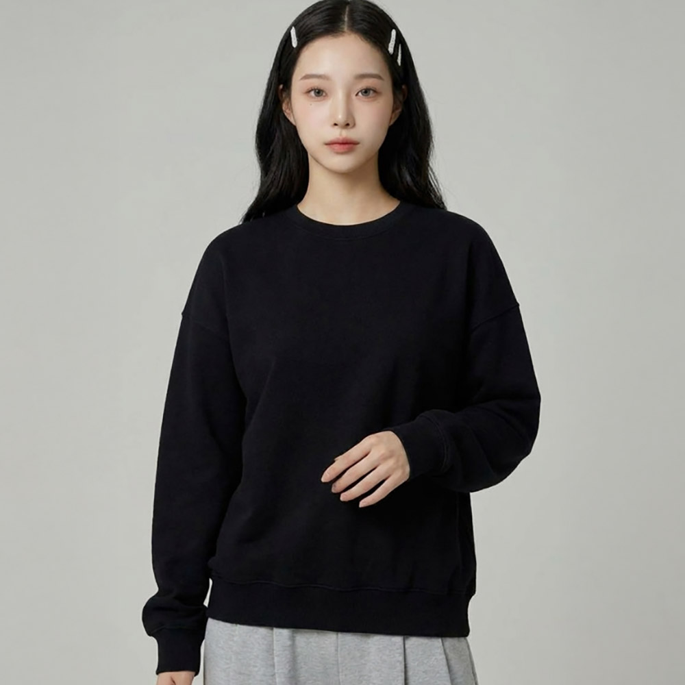 길단 SF000 USA FIT 소프트기모 무지 맨투맨 단체티 반티 소량인쇄 1장도제작가능 이미지 3