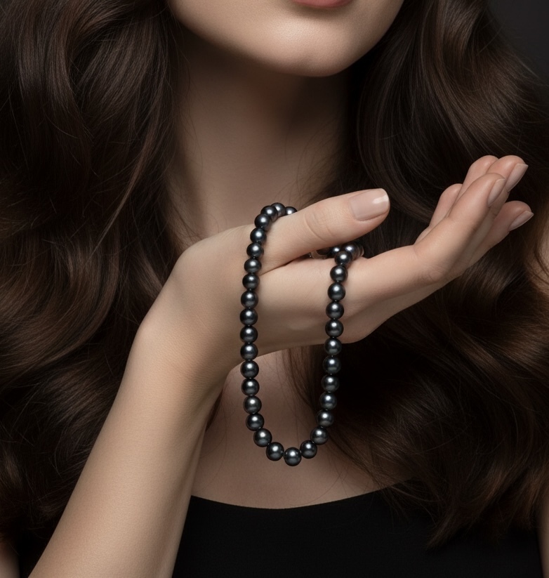 아코야 흑진주 목걸이 7mm~7.5mm - 상세 이미지 4
