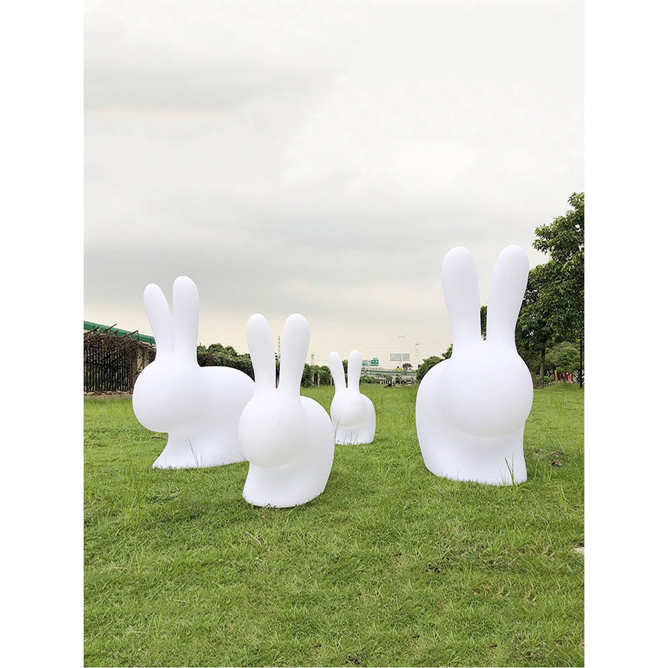 스탠드 물방울 조명 27x26x14CM 배터 달조명 LED 학교 토끼 30cm 종이 조형물 펜션 카페 토끼 27x26x14CM 배터 입 - 상품 이미지