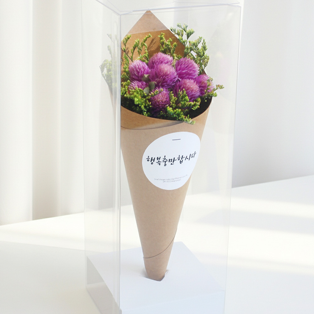 천일홍 드라이플라워 프리저브드 미니꽃다발 여자친구 1주년 선물 - 상품 이미지