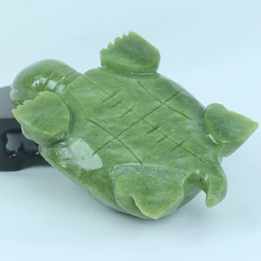 옥돌 풍수 집들이선물 거북이 공예 0CM 장수거 D. 21cm 길이의 대형 옥거북 한 마리 - 상세 이미지 3