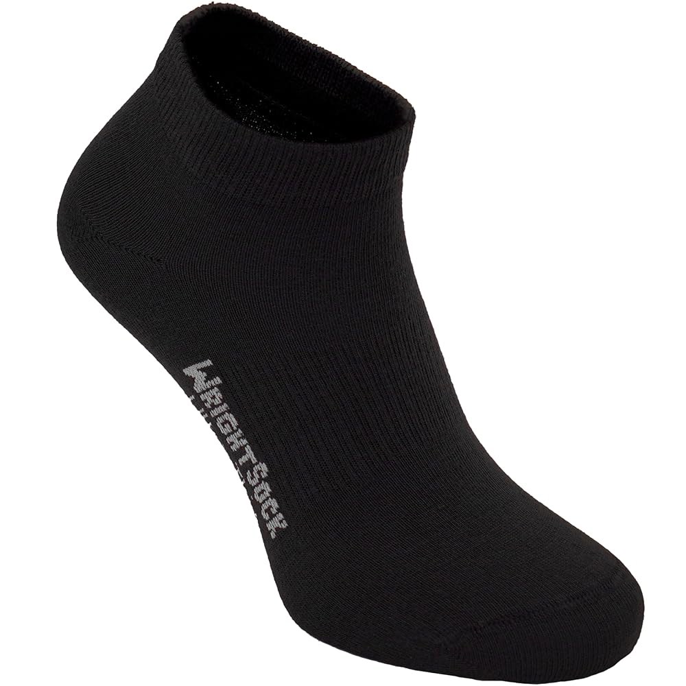 Wrightsock 울트라 씬 로우 쿼터 기능이 러닝 남성 있는 양말 블랙. 여성용 조절 미국산, - 수분 운동용 Black Small - 상품 이미지