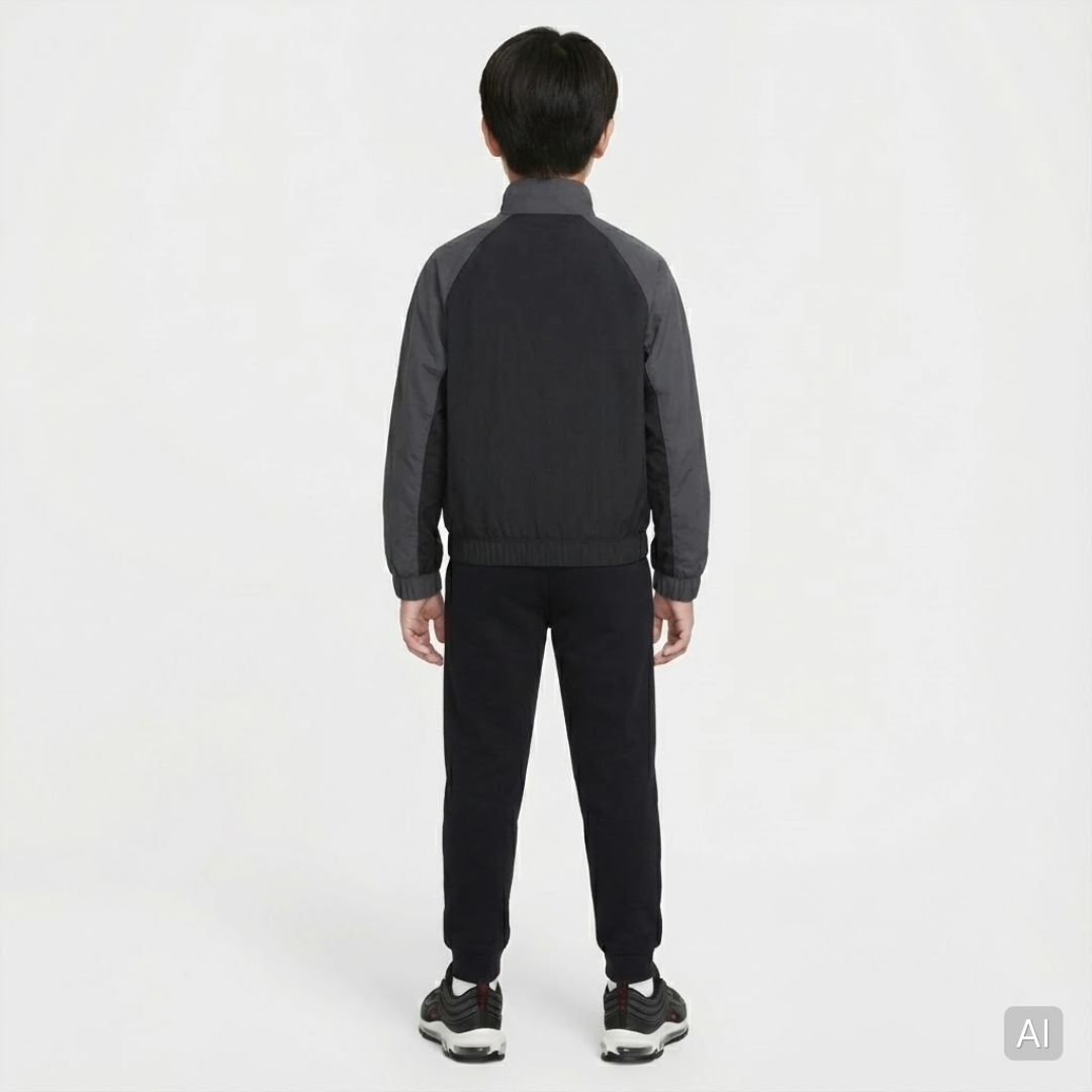 [국내매장판] 나이키 키즈 바람막이 간절기 어린이 아동 초등학생 후드 후디 재킷 앰플러파이(블랙차콜), 75(L) - 상세 이미지 5