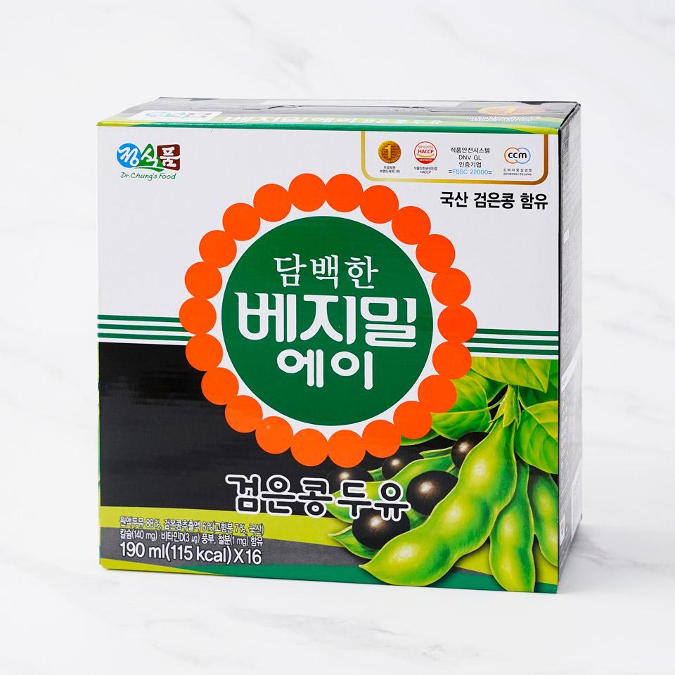 메가마트 정식품 베지밀 에이 검은콩 두유(팩) 190mlx16 - 상세 이미지 2