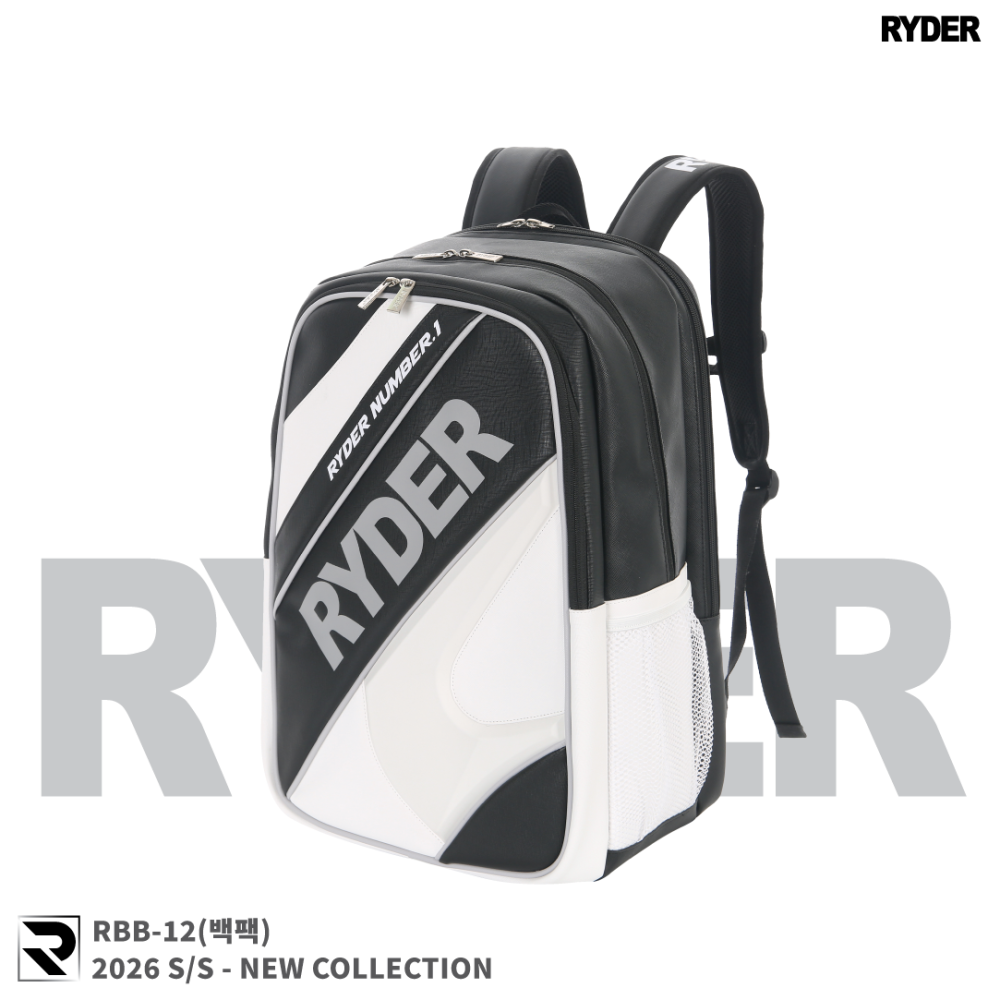 라이더 RYDER RBB-12 배드민턴 백팩 스쿼시 테니스 스포츠 가방 라켓 신발 수납 - 상품 이미지
