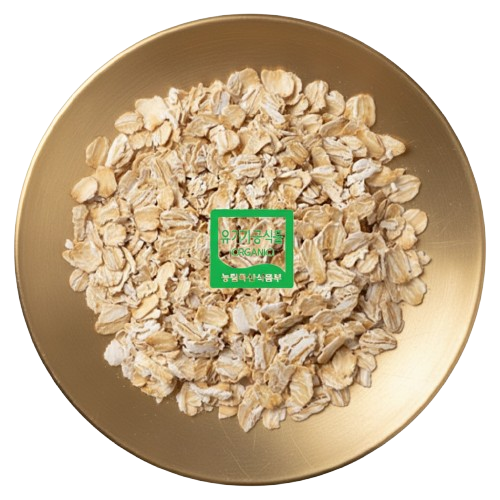 국내산 유기농 인증 롤드 오트밀 귀리 (Rolled) 500g, 2개 - 상품 이미지
