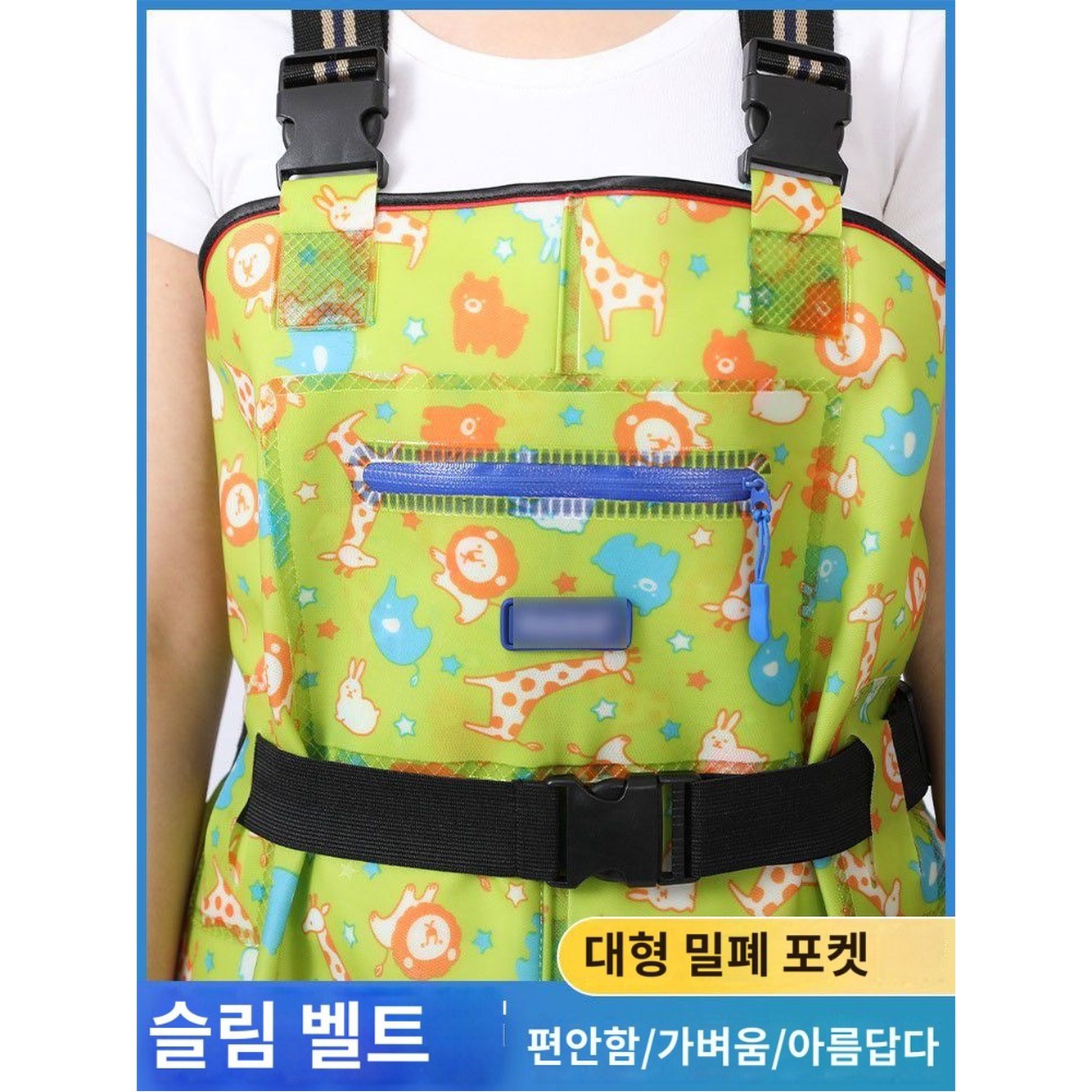 멜빵형 35 고기잡이 3D슬림 여성용 반바지 색깔 전신장화 바지 빅포켓 방수 A타입 옐로우 작업복 낚시 가슴장화 - 상품 이미지