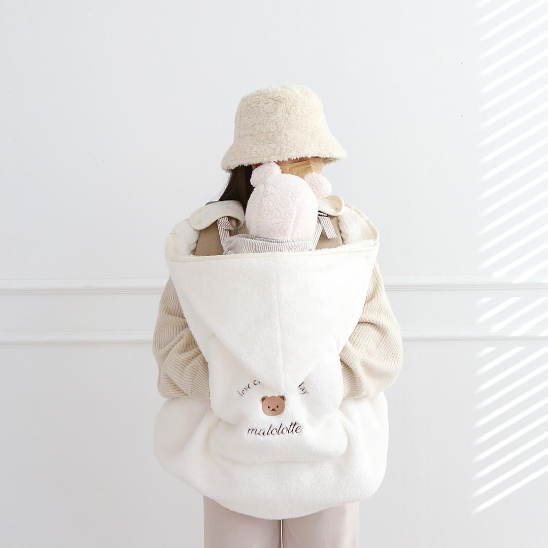 [마롤로뜨] 뜨왈드주이 아기띠 워머 극세사 아기망토 바람막이 블랭킷 담요 겨울