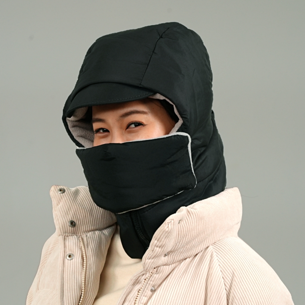 에스키모 핫포스 올인원 방한워머 2세트 극세사 겨울 넥워머 모자 방한용품 - 상세 이미지 4