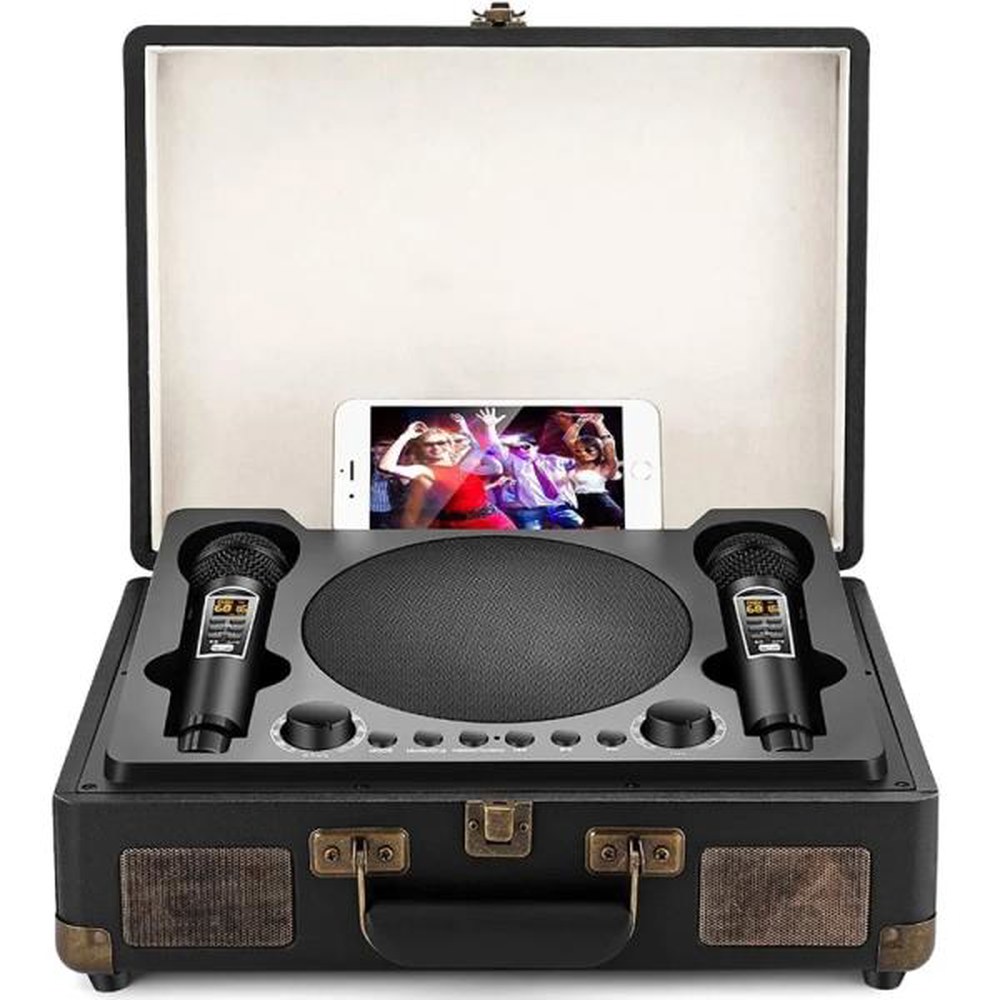 블랙 스피커 Sansui/산수 휴라이즈 블루투스 램프 SD2109 3D 옛날 듀얼마이크 클래식 블랙 듀얼마이크 SD2109 - 상품 이미지
