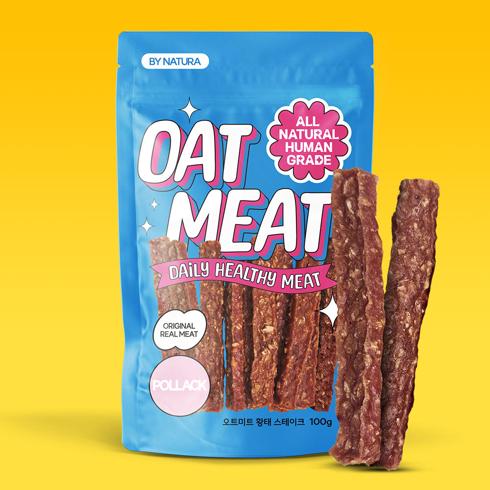 오트미트 강아지 육포 져키 노령견 간식 강아지 다이어트 소고기, 100g, 1개 이미지 2