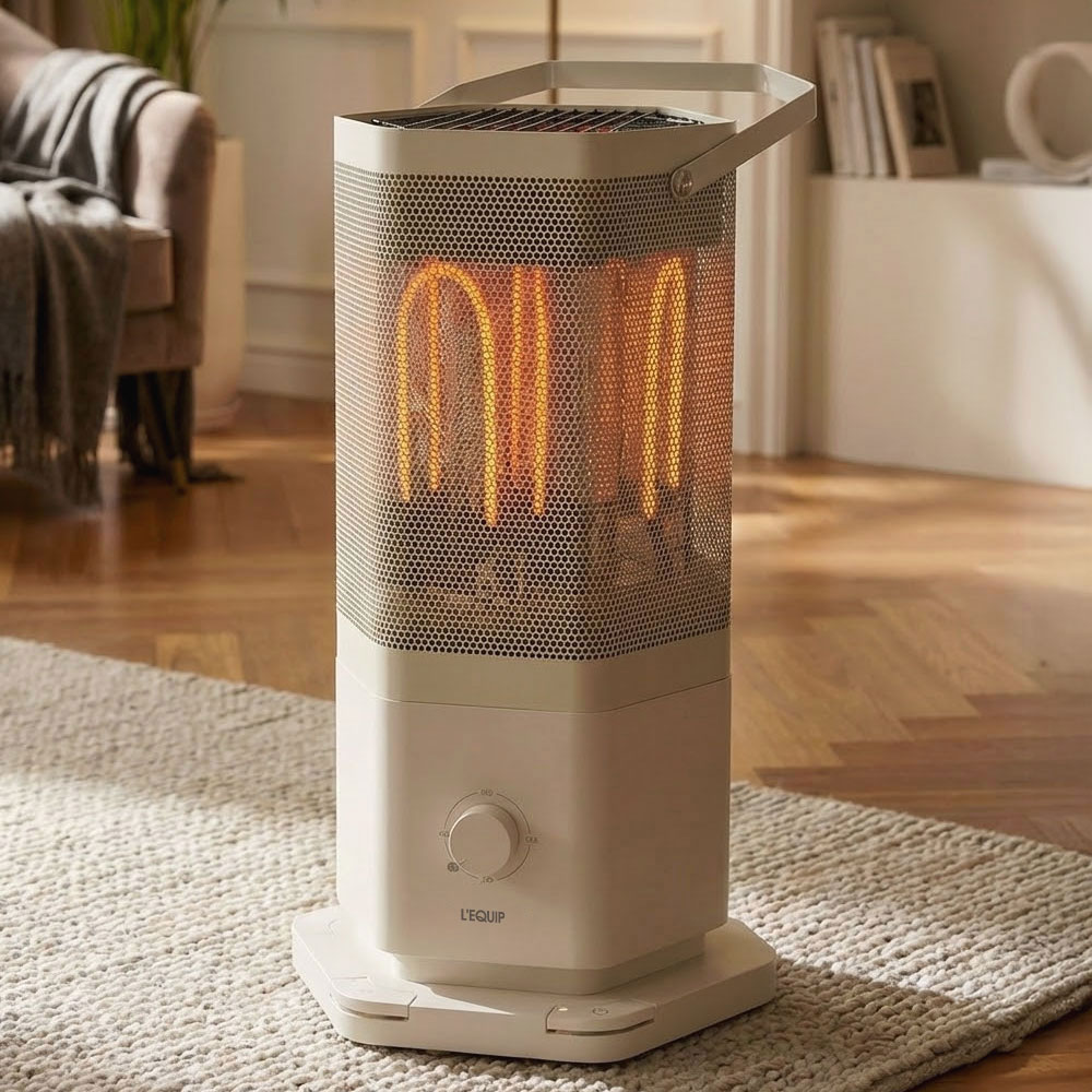 리큅 칠방난로 전기히터 카본 가정용 사무실 난방기 스토브 온열기 7면