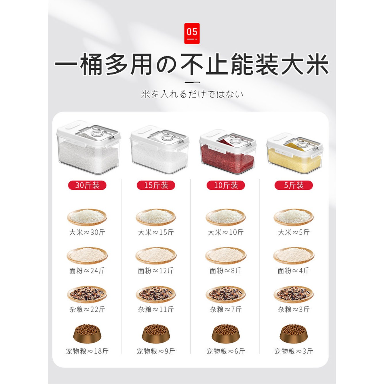 항아리 방충방습 방습 타파쌀통 쌀보관통 컵이 스테인리스 진공쌀통20 타파쌀통20kg 1 5근 업그레이드 도톰한 소재 ❤️배달컵 - 상세 이미지 2