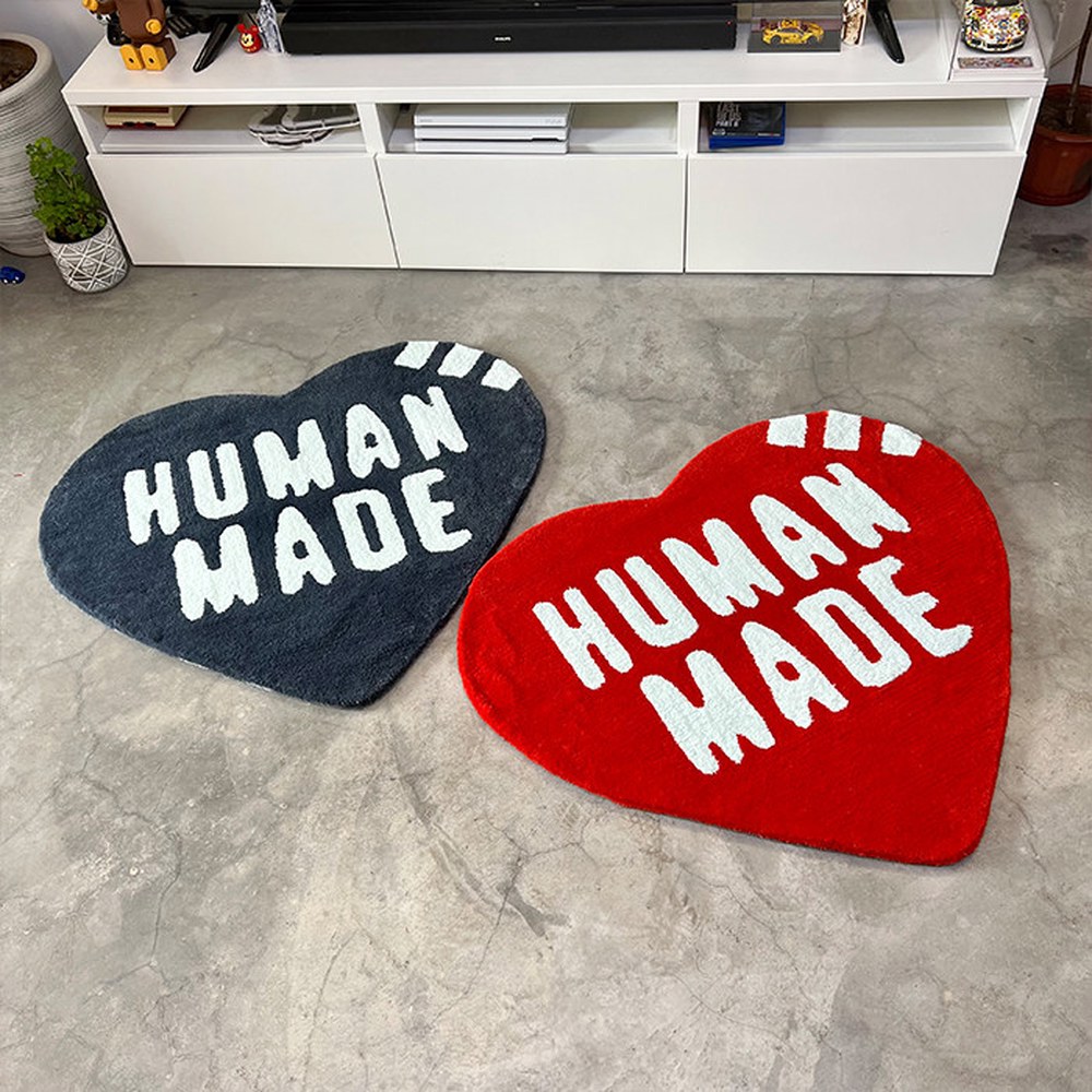 스몰 붉은색 7COLORS N 발매트 하트 하트라그 82cm 하트카펫 90cm Y 러그 붉은색 90cm 82cm - 상세 이미지 3