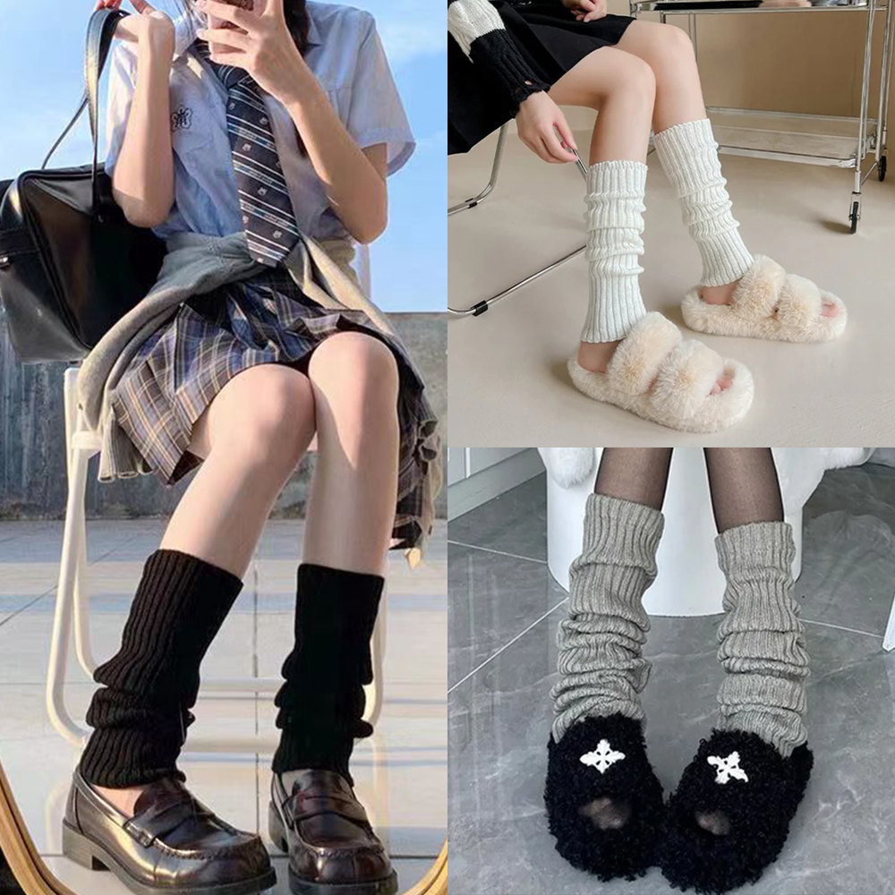 [큰손할인] 코지핏레그워머 양말 발토시 코디 방한용품 루즈삭스 니삭스 여자 겨울 발워머 - 상세 이미지 2