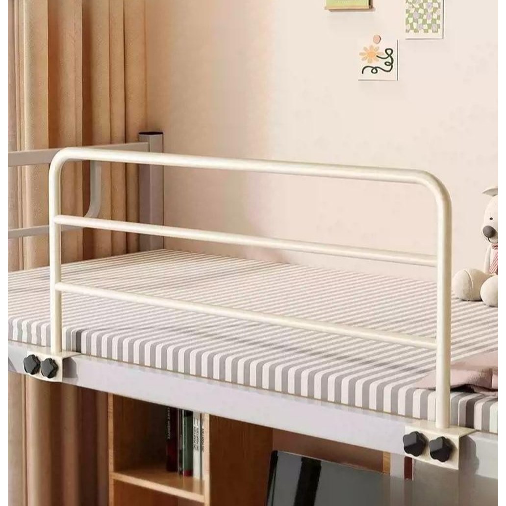 낙하 방지 이층침대 안전바 기숙사 화이트숏팬츠 낙상 안전가드 추락 칸막이 난간 펜스 높이30cm 화이트숏팬츠 높이30cm - 상품 이미지