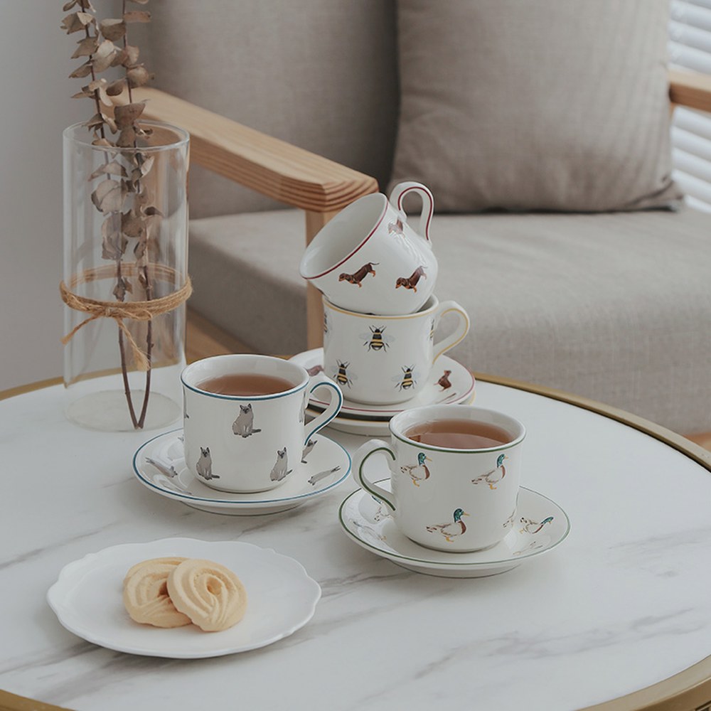 포탈리 2CUP 사쿠라 BROWN 텀블러 Pottery London 핑크 팜하우스 - 상세 이미지 2
