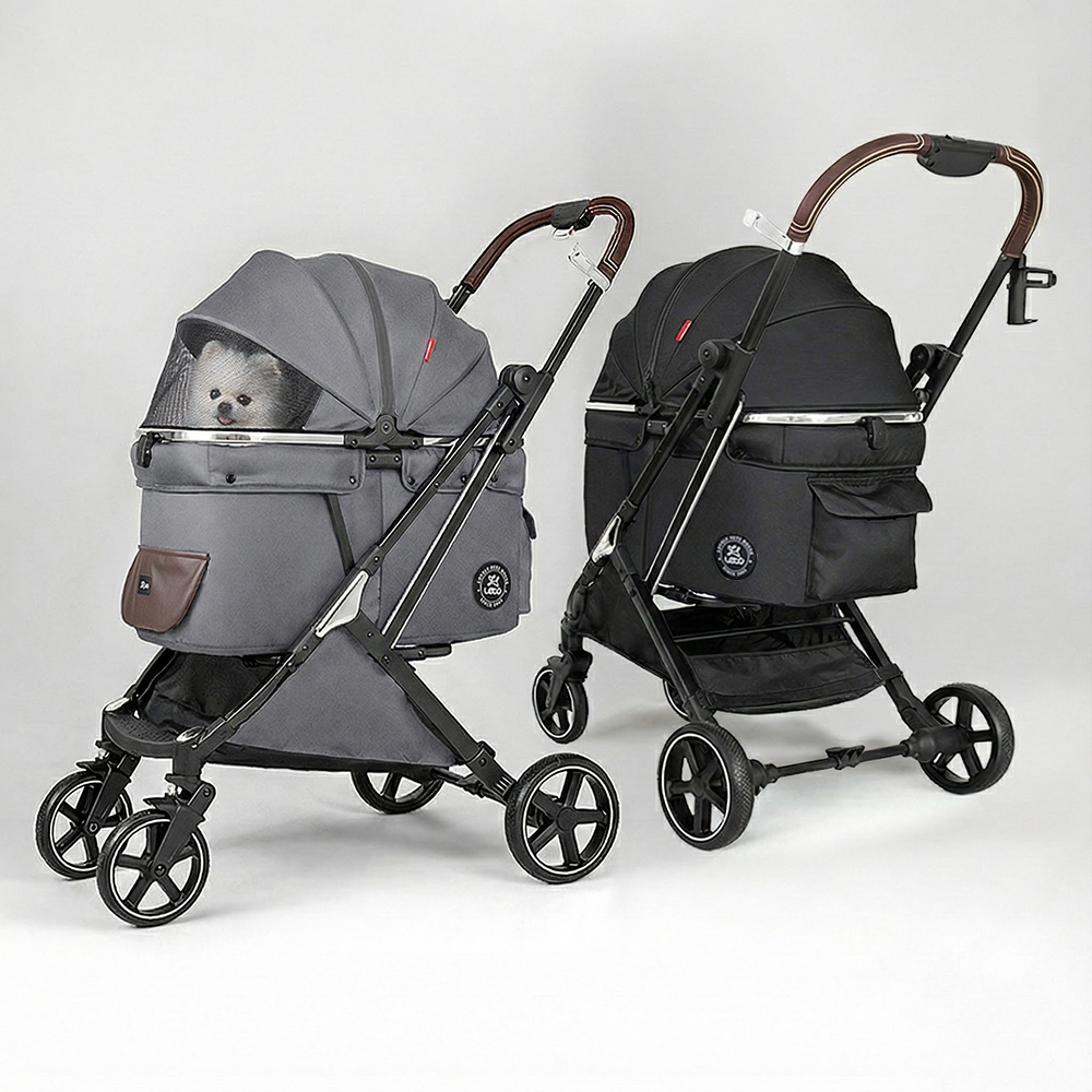 레토 프리미엄 강아지 유모차 풀오토 퀵폴딩 사계절
