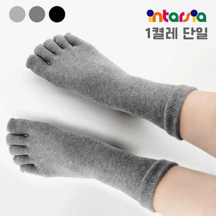 땀흡수빠른 국내산 여성용 깔끔 발가락양말 1켤레 - 상품 이미지