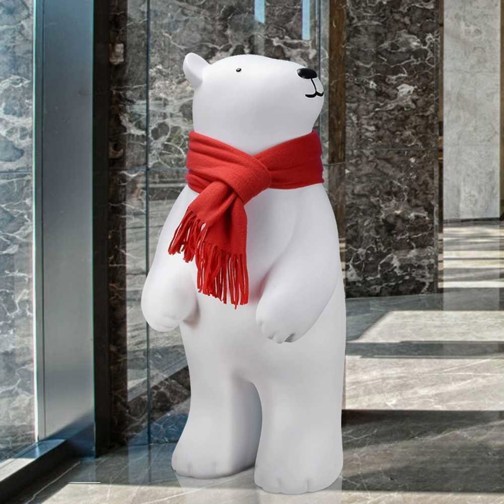 키높이 카페 오버사이즈 북극곰 대형 공원 곰에게 조형물 장 받침대 소품 정원 키높이 받침대 오버사이즈 곰에게 - 상품 이미지